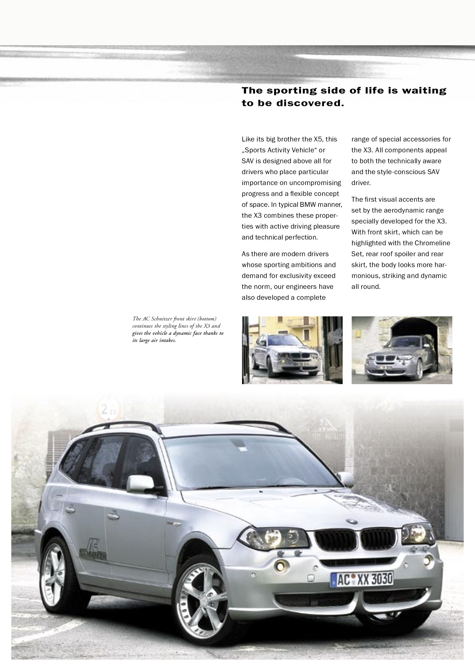 BMW X3 By AC Schnitzer Brochure